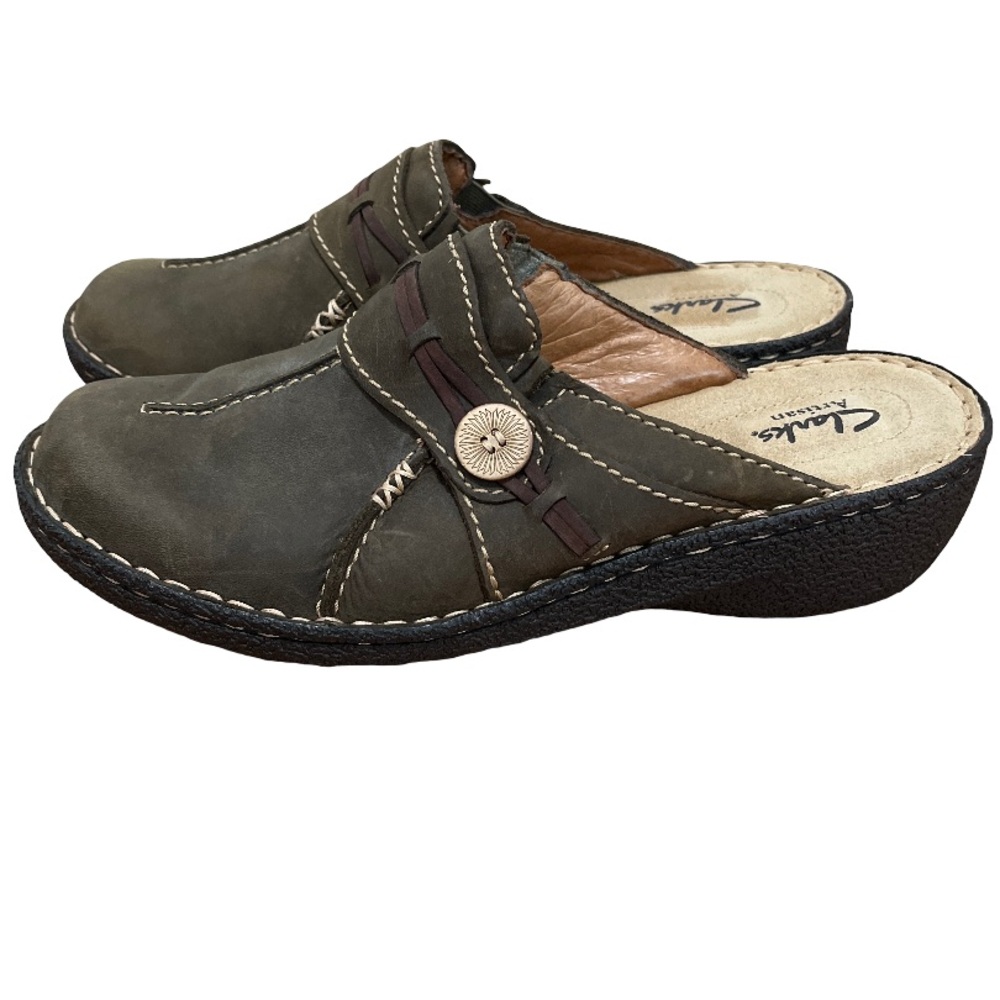 Clarks Artisan Women's Size 8.5M Brown Leather Comfort Loafers NEW - Picture 2 of 6
